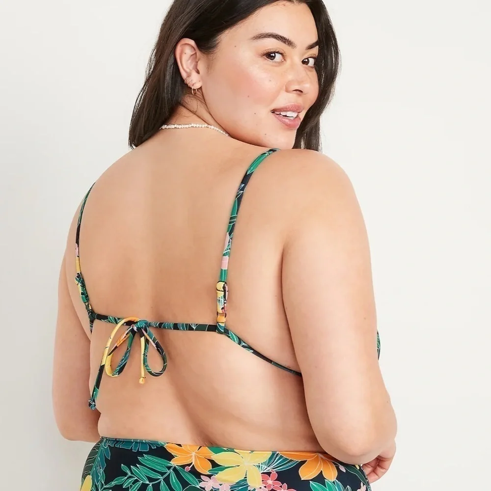 NWT! Tropic Thunder 2pc String Bikini Swim Top & Matching Bottom - Size XL🌻